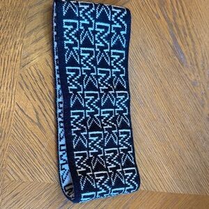 Michael Kors White and Black Patterned Headband Ear Warmer